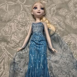 Blue Sparkling Doll Dress